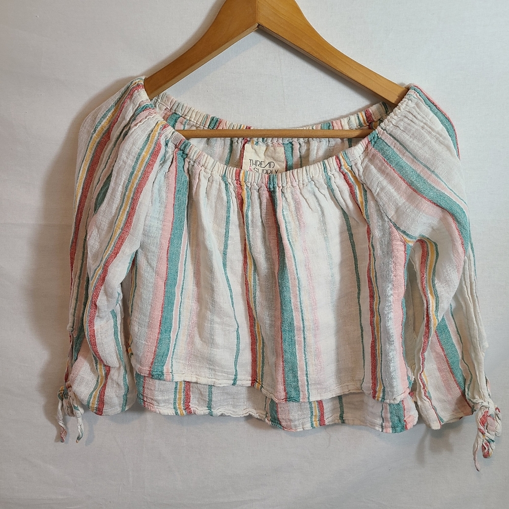 Thread & Supply Strip Cropped Top